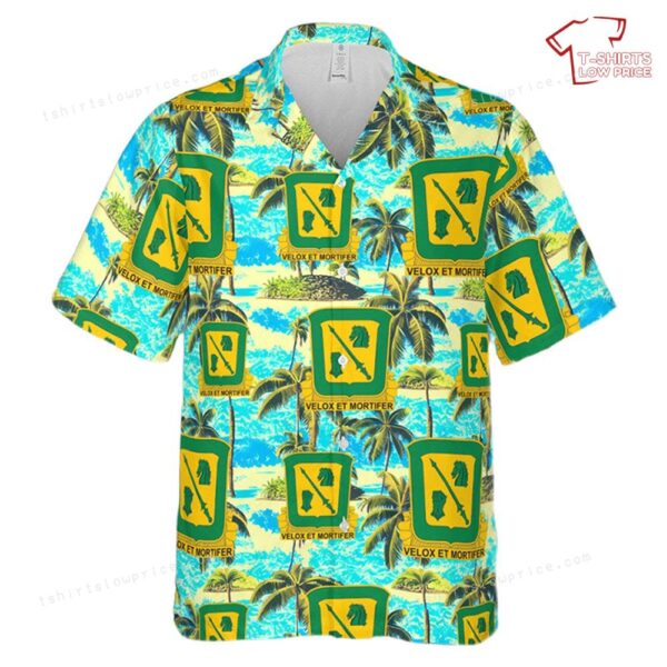 US Army 18th Cavalry Regiment Hawaiian Shirt US Army 18th Cavalry Regiment Hawaiian Shirt