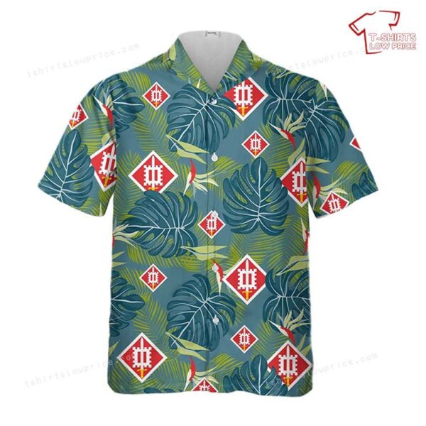 US Army 18th Engineer Brigade Hawaiian Shirt US Army 18th Engineer Brigade Hawaiian Shirt