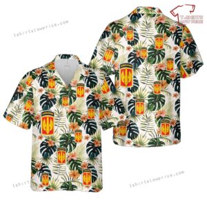 US Army 18th Field Artillery Brigade (Airborne) Hawaiian Shirt