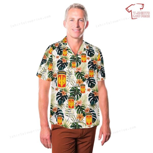 US Army 18th Field Artillery Brigade (Airborne) Hawaiian Shirt US Army 18th Field Artillery Brigade (Airborne) Hawaiian Shirt