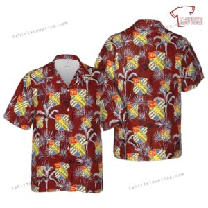 US Army 18th Field Artillery Regiment Unit Crest Hawaiian Shirt US Army 18th Field Artillery Regiment Unit Crest Hawaiian Shirt