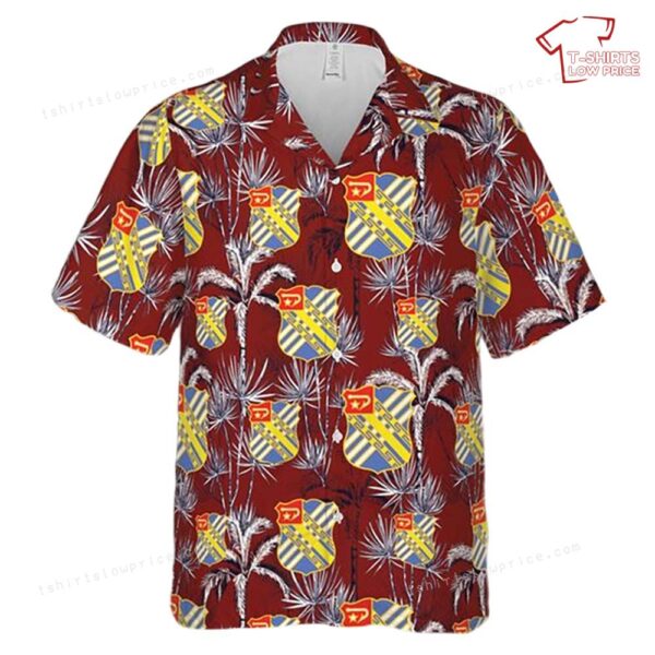 US Army 18th Field Artillery Regiment Unit Crest Hawaiian Shirt US Army 18th Field Artillery Regiment Unit Crest Hawaiian Shirt