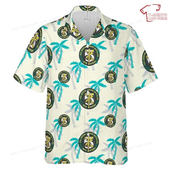 US Army 19th Special Forces Group Airborne 5th Battalion A-Team Hawaiian Shirt US Army 19th Special Forces Group Airborne 5th Battalion A-Team Hawaiian Shirt