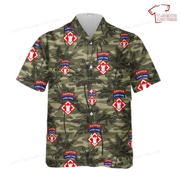 US Army 20th Engineer Brigade-Airborne Sapper Hawaiian Shirt US Army 20th Engineer Brigade-Airborne Sapper Hawaiian Shirt