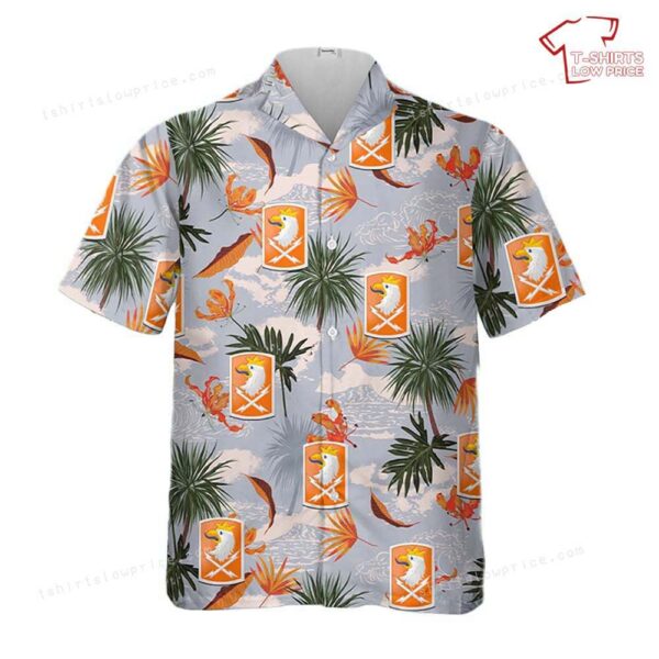 US Army 22nd Signal Brigade Hawaiian Shirt US Army 22nd Signal Brigade Hawaiian Shirt