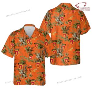 US Army 25th Infantry Division with Airborne Tab Hawaiian Shirt US Army 25th Infantry Division with Airborne Tab Hawaiian Shirt