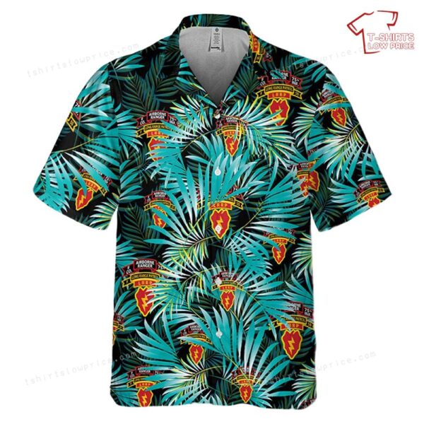 US Army 25th Infantry Ranger Long Range Patrol Pocket Hawaiian Shirt US Army 25th Infantry Ranger Long Range Patrol Pocket Hawaiian Shirt