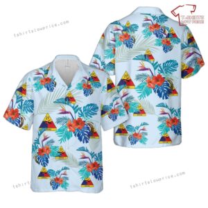 US Army 27th Armored Division Empire Hawaiian Shirt US Army 27th Armored Division Empire Hawaiian Shirt