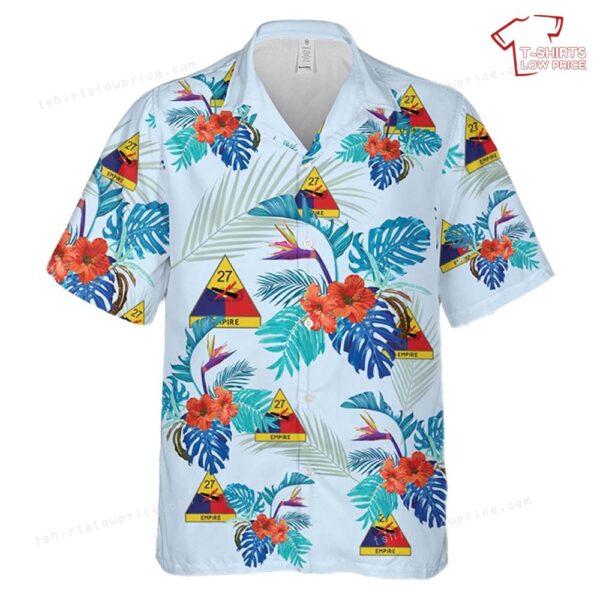 US Army 27th Armored Division Empire Hawaiian Shirt US Army 27th Armored Division Empire Hawaiian Shirt