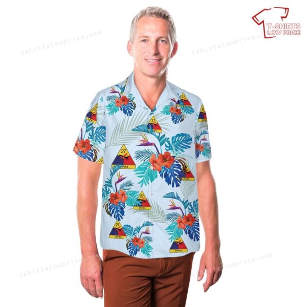 US Army 27th Armored Division Empire Hawaiian Shirt US Army 27th Armored Division Empire Hawaiian Shirt