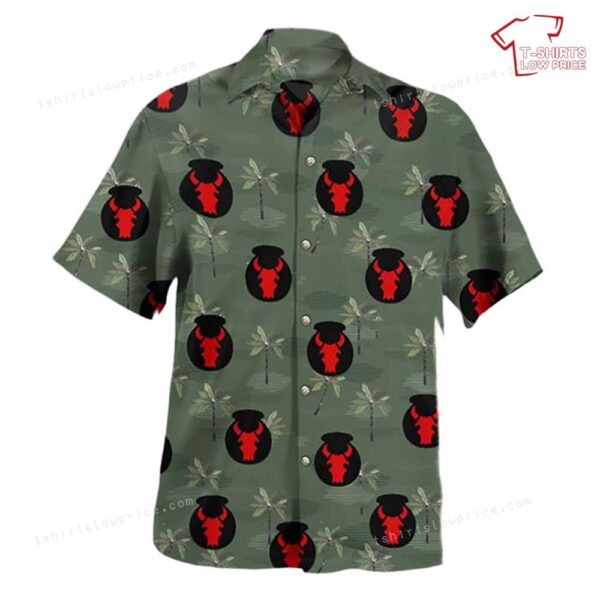US Army 34th Infantry Division Red Bull Hawaiian Shirt US Army 34th Infantry Division Red Bull Hawaiian Shirt