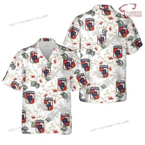 US Army 35th Signal Brigade Airborne Lion Head Hawaiian Shirt US Army 35th Signal Brigade Airborne Lion Head Hawaiian Shirt