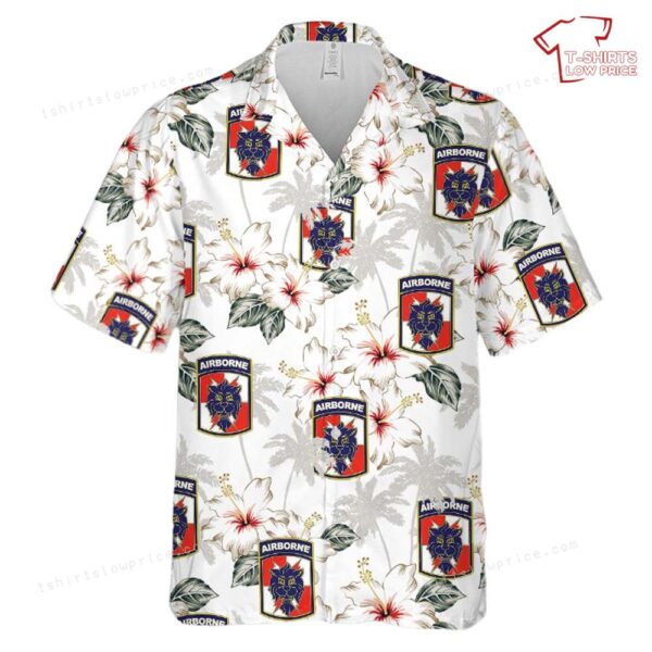 US Army 35th Signal Brigade Airborne Lion Head Hawaiian Shirt US Army 35th Signal Brigade Airborne Lion Head Hawaiian Shirt