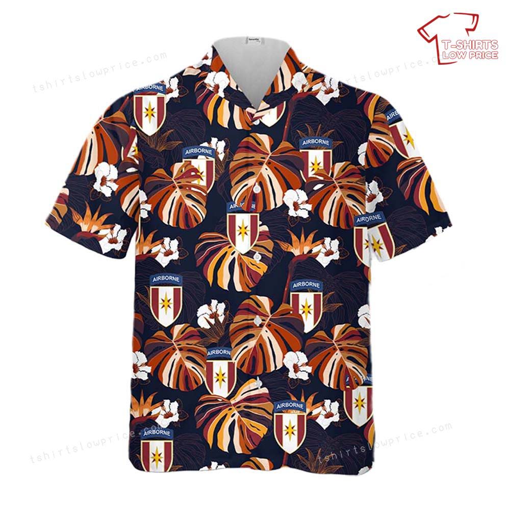 US Army 44th Medical Brigade Airborne Hawaiian Shirt 2 US Army 44th Medical Brigade Airborne Hawaiian Shirt 2