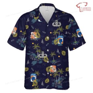 US Army 50th Signal Battalion (Abn) Hawaiian Shirt