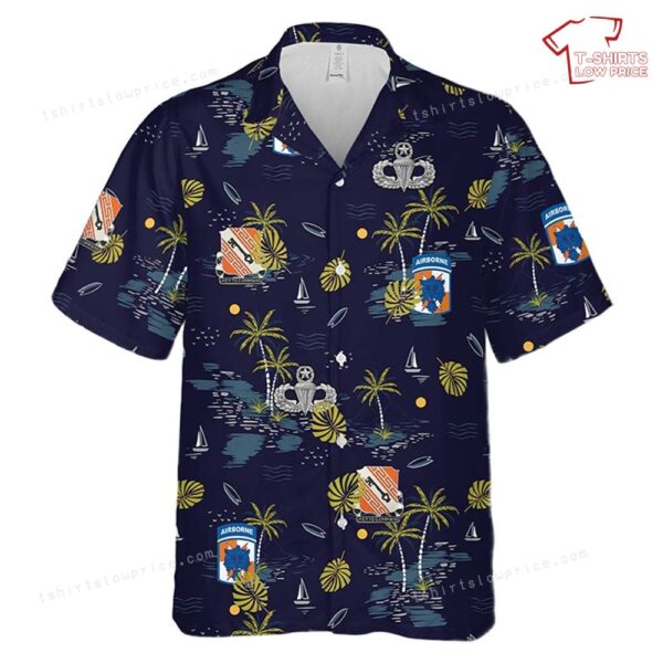 US Army 50th Signal Battalion (Abn) Hawaiian Shirt US Army 50th Signal Battalion (Abn) Hawaiian Shirt