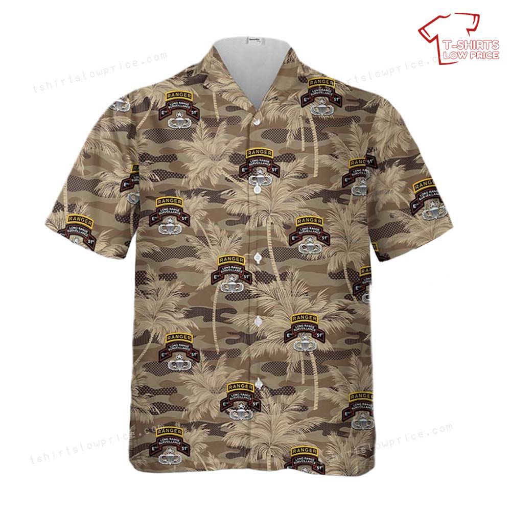 US Army 51st Infantry Long Range Surveillance E Company Ranger Hawaiian Shirt 2 US Army 51st Infantry Long Range Surveillance E Company Ranger Hawaiian Shirt 2