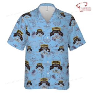 US Army 51st Infantry Regiment (Long Range Surveillance Company) Jumpmaster Hawaiian Shirt