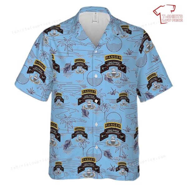 US Army 51st Infantry Regiment (Long Range Surveillance Company) Jumpmaster Hawaiian Shirt US Army 51st Infantry Regiment (Long Range Surveillance Company) Jumpmaster Hawaiian Shirt