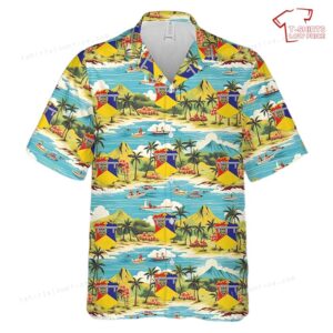 US Army 66th Armor Regiment Burt’s Knights Hawaiian Shirt