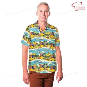 US Army 66th Armor Regiment Burts Knights Hawaiian Shirt 3