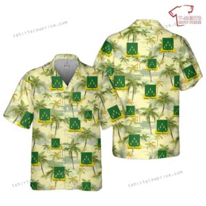 US Army 70th Armor Regiment Pocket Hawaiian Shirt