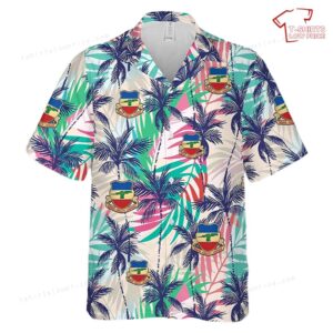 US Army 73 Armor Airborne Hawaiian Shirt