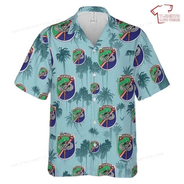 US Army 75th Airborne Infantry Ranger Regiment Hawaiian Shirt US Army 75th Airborne Infantry Ranger Regiment Hawaiian Shirt