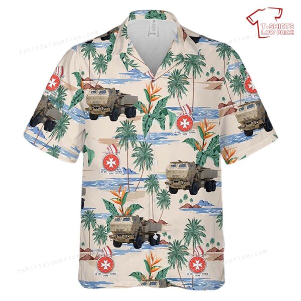 US Army 75th FA Brigade M142 HIMARS 1st Battalion Hawaiian Shirt US Army 75th FA Brigade M142 HIMARS 1st Battalion Hawaiian Shirt
