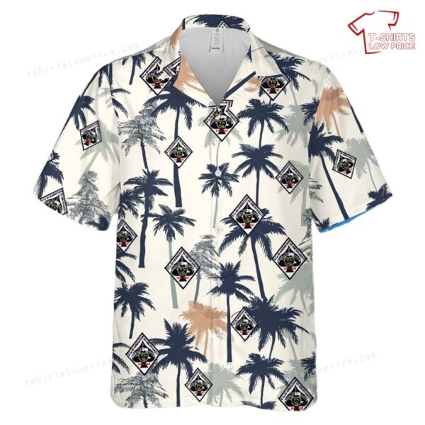 US Army 101st Airborne Aviation Division 101st Regiment B Company Hawaiian Shirt