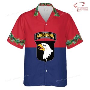 US Army 101st Airborne Division Christmas Hawaiian Shirt