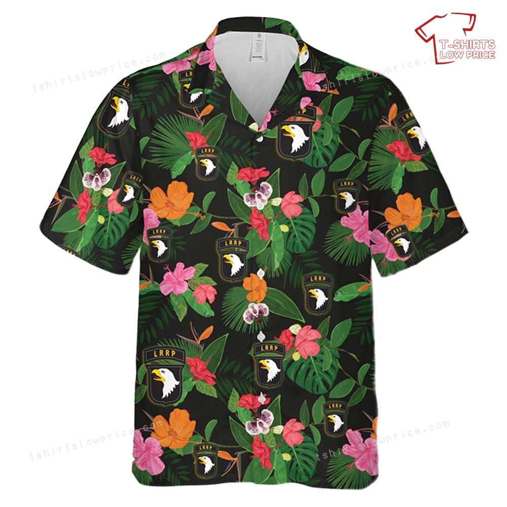 US Army 101st Airborne Division LRRP Vietnam War Hawaiian Shirt 2 US Army 101st Airborne Division LRRP Vietnam War Hawaiian Shirt 2