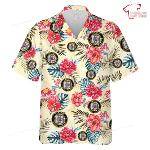 US Army 82nd Airborne Division Captain Company Commander Hawaiian Shirt US Army 82nd Airborne Division Captain Company Commander Hawaiian Shirt
