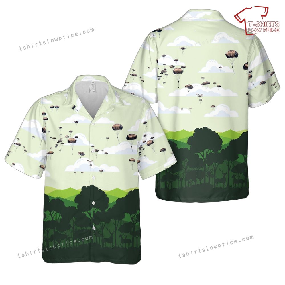 US Army 82nd Airborne Division jump into Swift Response 16 Hawaiian Shirt US Army 82nd Airborne Division jump into Swift Response 16 Hawaiian Shirt 1