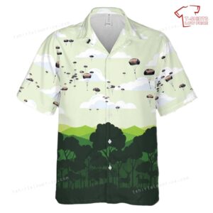 US Army 82nd Airborne Division jump into Swift Response 16 Hawaiian Shirt