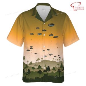 US Army 82nd Airborne Division jump into Swift Response 23 Hawaiian Shirt