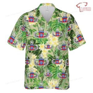 US Army 82nd Airborne Division Master Blaster Wings Hawaiian Shirt