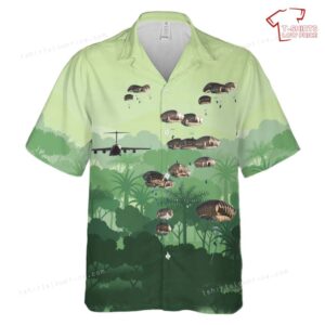 US Army 82nd Airborne Division Paratroopers Jump Into Latvia Hawaiian Shirt