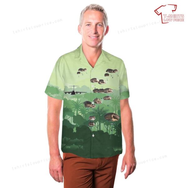US Army 82nd Airborne Division Paratroopers Jump Into Latvia Hawaiian Shirt US Army 82nd Airborne Division Paratroopers Jump Into Latvia Hawaiian Shirt