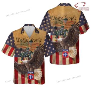 US Army 82nd Airborne Division Patriotic 4th Of July Hawaiian Shirt