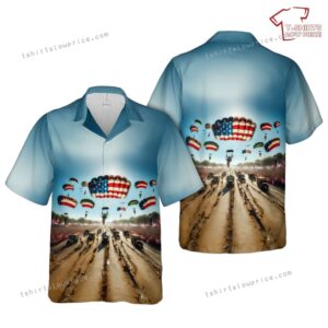 US Army 82nd Airborne Division, 4th Of July Hawaiian Shirt