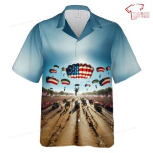 US Army 82nd Airborne Division, 4th Of July Hawaiian Shirt