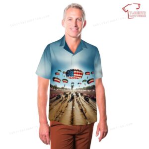 US Army 82nd Airborne Division 4th Of July Hawaiian Shirt 3