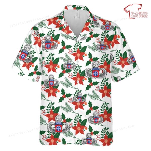 US Army 82nd Airborne Master Jump Wings Christmas Hawaiian Shirt