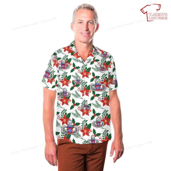 US Army 82nd Airborne Master Jump Wings Christmas Hawaiian Shirt