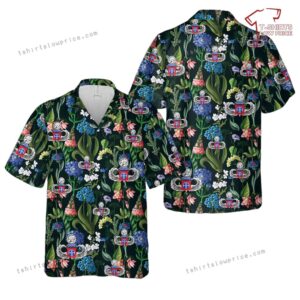 US Army 82nd Airborne Master Jump Wings Hawaiian Shirt