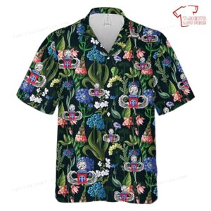 US Army 82nd Airborne Master Jump Wings Hawaiian Shirt