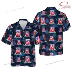 US Army 82nd Engineer Battalion Hawaiian Shirt