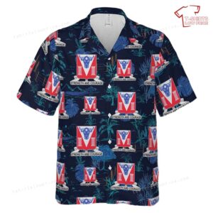 US Army 82nd Engineer Battalion Hawaiian Shirt