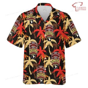 US Army 101st Airborne Division, 1st BDE Long Ranger Reconnaissance Platoon Hawaiian Shirt